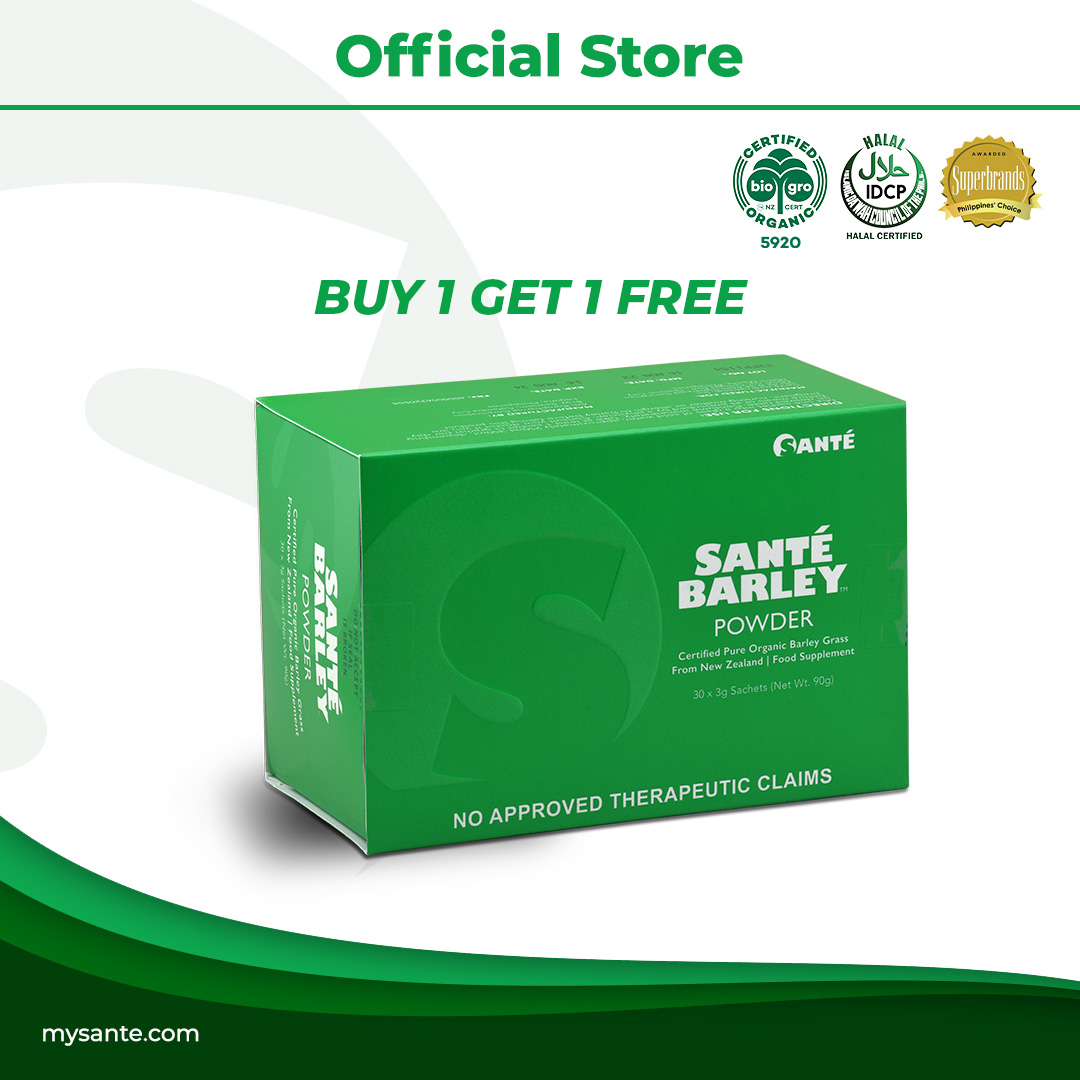 BOGO Pack: Santé Barley Powder (3g x 30 sachets) - 2 units