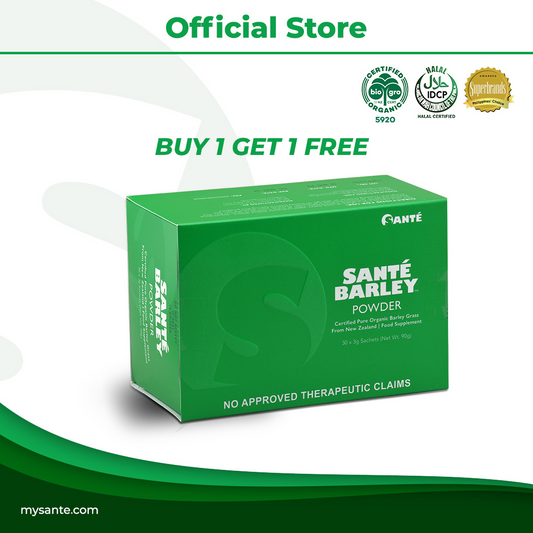 BOGO Pack: Santé Barley Powder (3g x 30 sachets) - 2 units